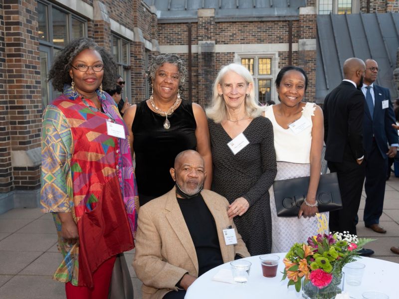 The OBCS 50th celebration included a reception on Bovender Terrace.