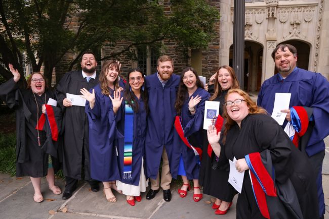 Students pose at the 2025 Baccalaureate Service.