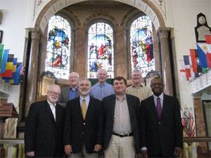 Planning team members met at Wesley's Chapel in London in August 2013.
