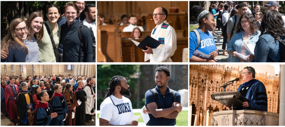 Photos of students anf aculty at the 2023 Closing Convocation Service