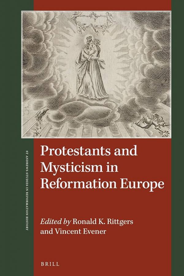Cover of Protestants and Mysticism showing heavenly drawing