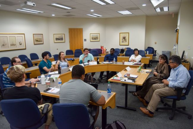 students and faculty in classroom