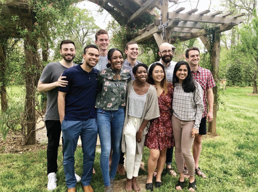 TMC Fellows gather outdoors