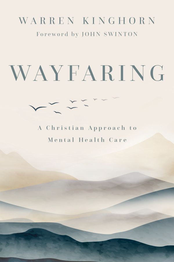 "Wayfairing" book cover featuring blue waves and birds flying in the sky