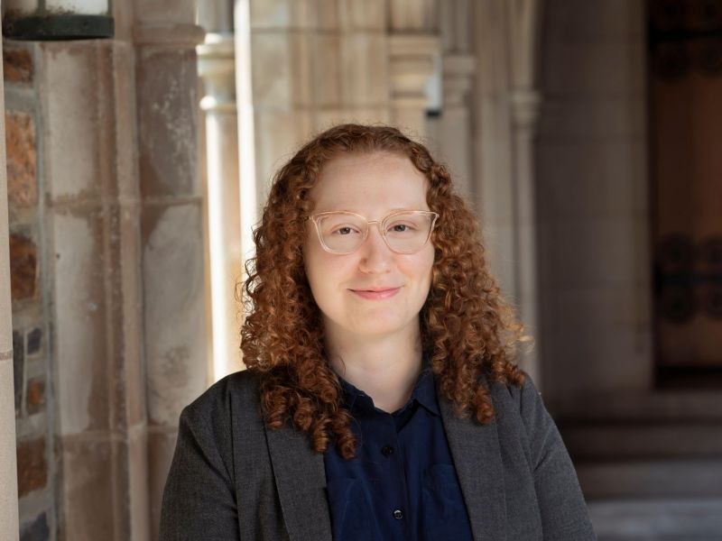 Caterina Baffa poses near Duke Chapel