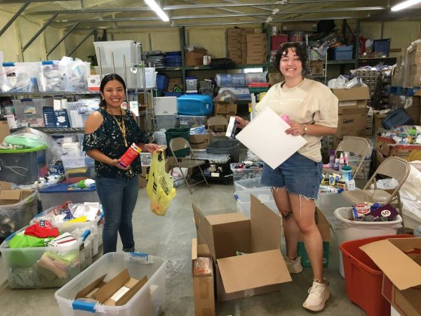 Student Trinity Long, M.Div. '25, at her field education placement