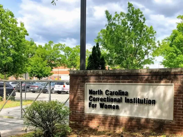 The North Carolina Correctional Institute for Women sign