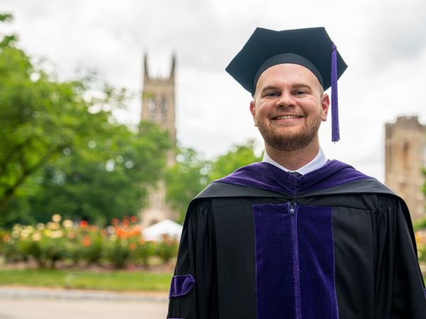 Caleb Strawn; dual degree photo