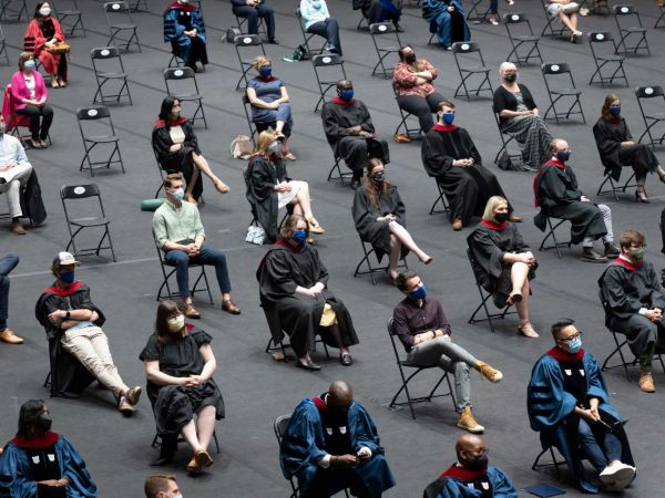 A graduation event was held May 5 in Cameron Indoor Stadium.