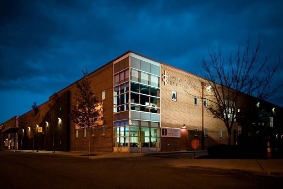 Exterior shot of a health center