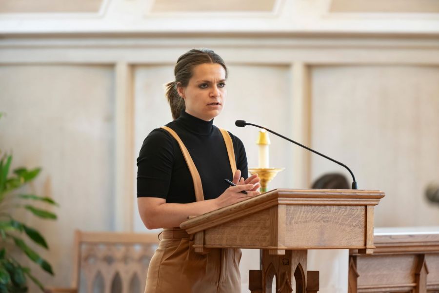 Meredith Manchester at the 15th Anniversary Service for the Prison Studies Program