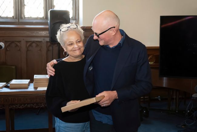 Shirlye Grandy and Douglas Campbell at the 15th Anniversary of the Prison Studies Program