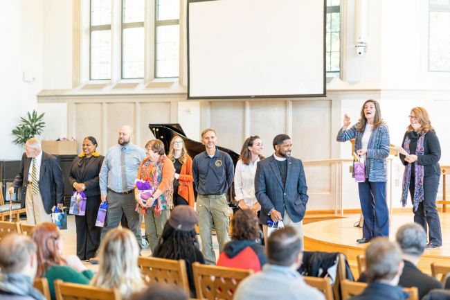 Students graduating from the Prison Studies Program