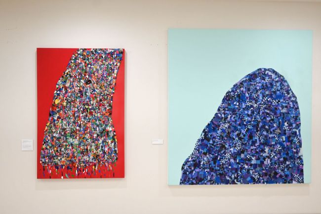 side by side oil paintings