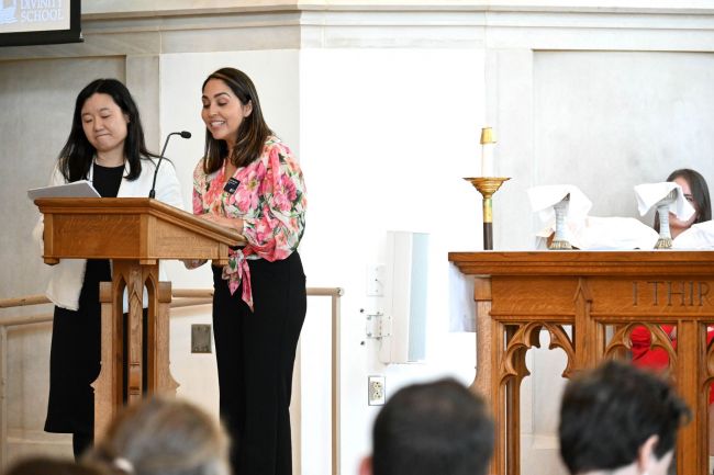 Jung Choi and Alma Tinoco Ruiz at the Women's Center 50th Anniversary