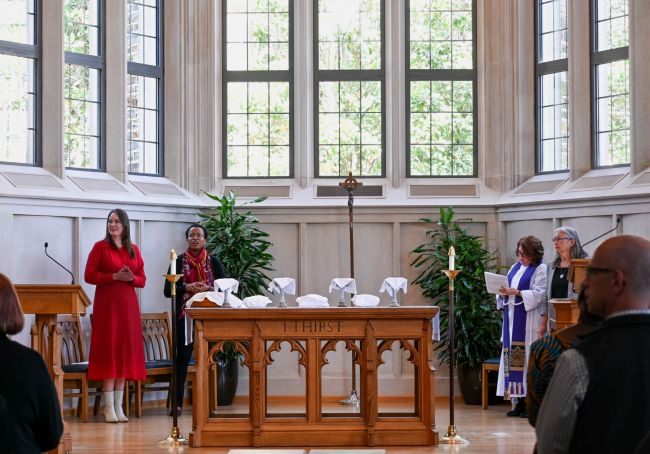 Service in Goodson Chapel for the Women's Center 50th Anniversary