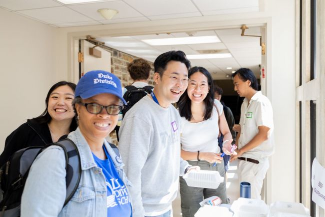 Members of Asian House gather for lunch