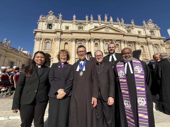 Dean Edgardo Colón-Emeric poses at the Vatican