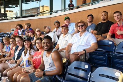 Seminar participants took in a Durham Bulls game.